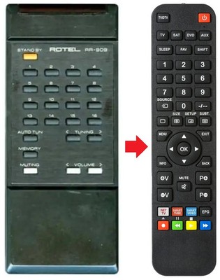 Fernbedienung passend für ROTEL RC990BX | RR-909 | RR909