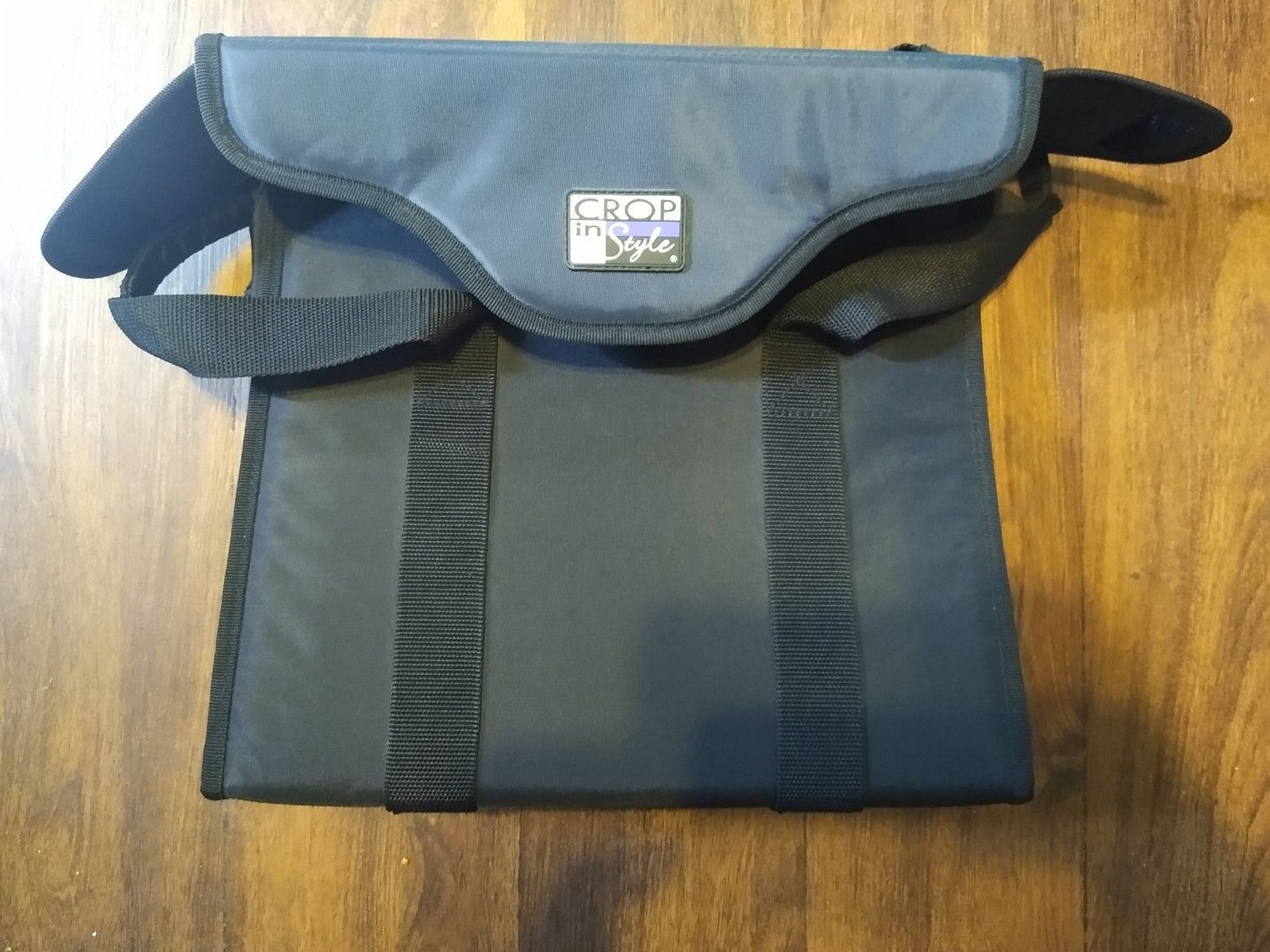 Crop In Style Scrapbooking Paper Organizer Tote Carrying Case Black