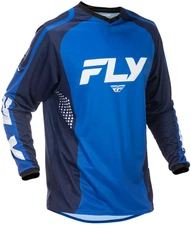 Fly Racing F-16 Jersey Large Dark Blue White MX ATV UTV Dirt Bike BMX MTB L LG