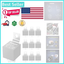 Heavy-Duty 10 Pack 12V SPDT 5-Pin Relays - 30/40 Amp Switches for Cars  Boats