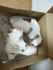 Schlittschuhe Kinder Mädchen Trex Stells Weiss Silber Gr 33