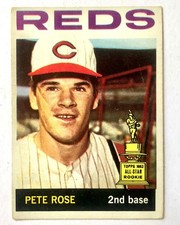 1964 TOPPS ALL-STAR ROOKIE #125 PETE ROSE. CINCINNATI REDS. VG+ CONDITION.