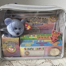 Vintage 1999 TY BEANIE BABIES Platinum Edition Official Club Membership Kit New
