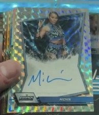 2026 Topps Chrome WWE Blue Brand Geometric Refractor Michin Auto 