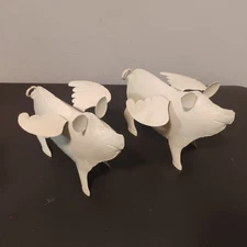 Metal Pig Decor Metal Flying Pig Figurines Metal Decor Pig Animal Decor