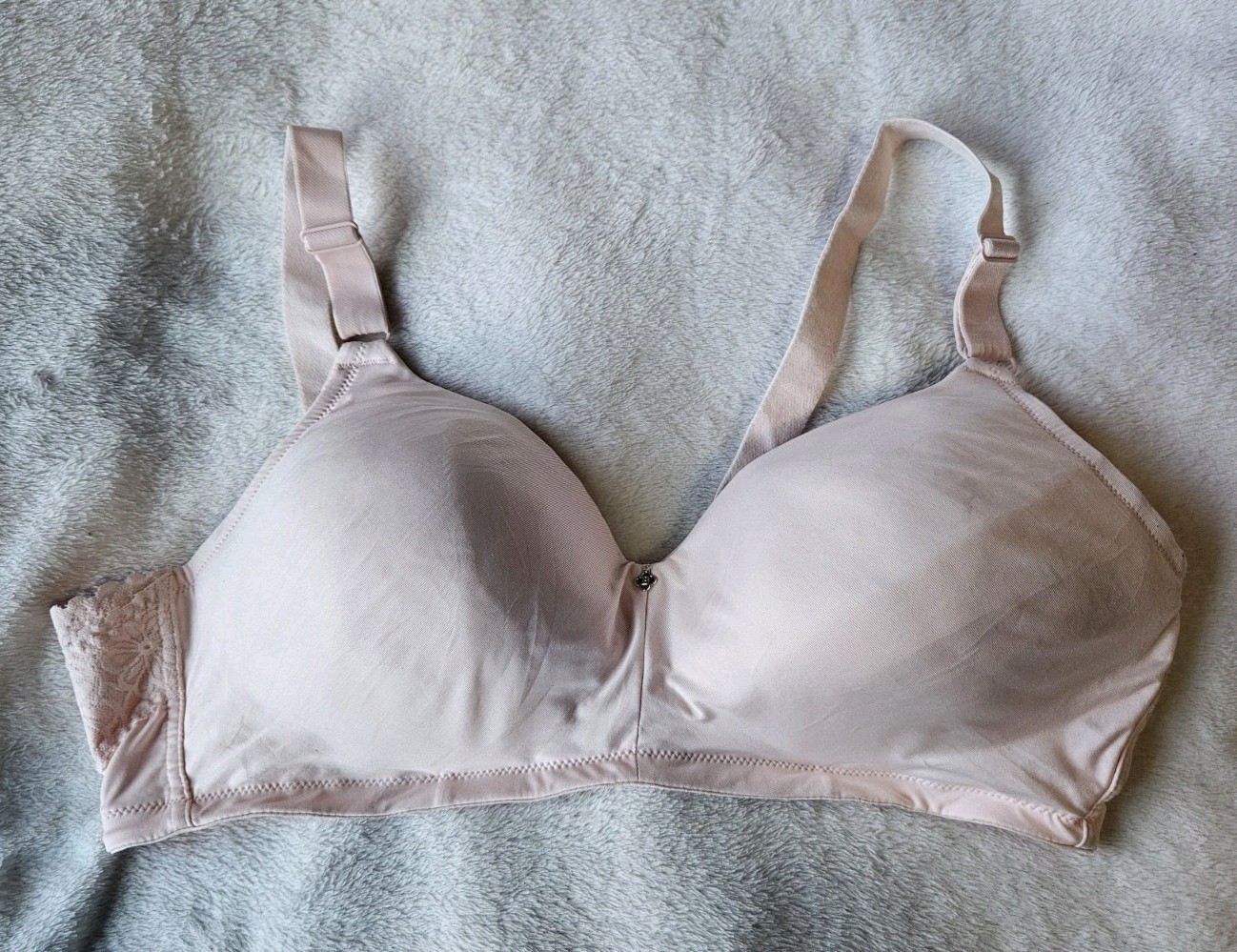 EUC Breezies Pink Lined Full Coverage Wire-Free T-Shirt Bra Size 40C (A630704)