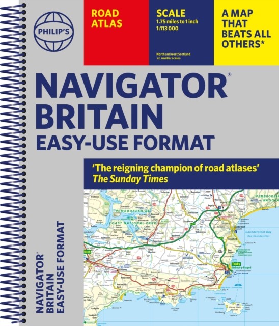Philip's Navigator Britain Easy Use Format by Philip's Maps (Spiral bound)