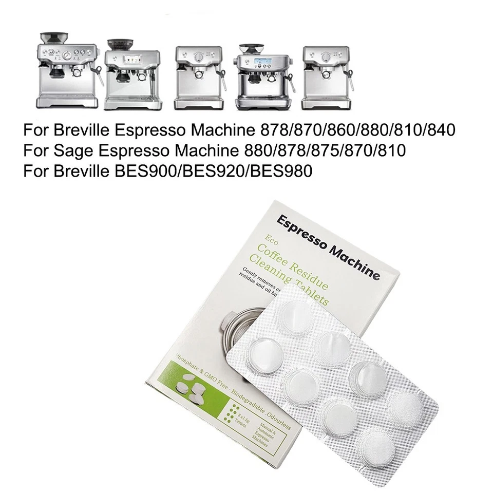 Espresso Machine Cleaning Tablets for Breville For Sage 16 Pieces 2 Pack Set - Image 2 of 4