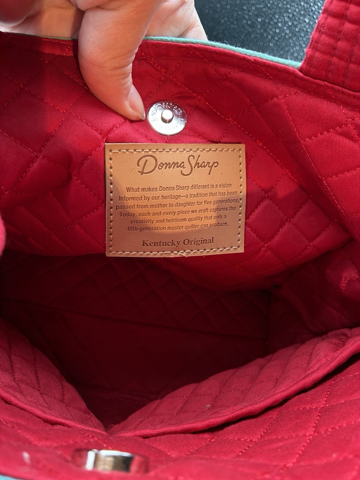 Donna Sharp "Abilene" Quilted Patchwork Look Shou… - image 5