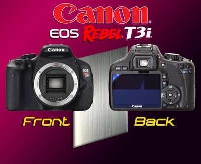 CANON Rebel T3i EOS 600D CAMERA BODY & LENS WITH BATTERIES, CHARGER & CANON BAG