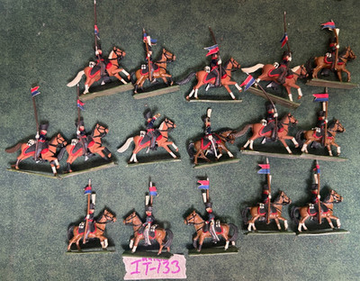 25mm Painted Polish Uhlans (Napoleonic Era) Lot IT-133