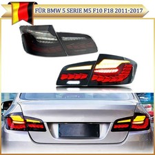 Für BMW 5er F10 F18 2010–2017 GTS Schwarz Rückleuchten mit Dynamik Bremsleuchten