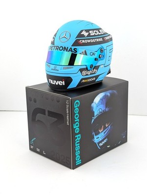 2025 George Russell Mini Helmet - 1:2 Scale Bell F1 Helmet - Model