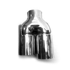 Auspuffblende Endrohr f&uuml;r Mercedes W204 A209 C209 Edelstahl Chrom 1tlg