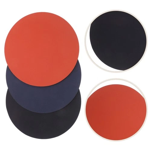  3pcs Round Mouse Pad - Soft Tabletop Cushion With Nonskid Bottom For Computer -