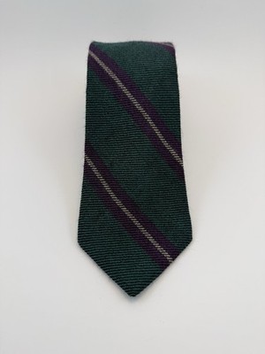 Vintage Briar Hand Fashioned Wool Tie MacGregor Hunting Ancient Tartan 59''