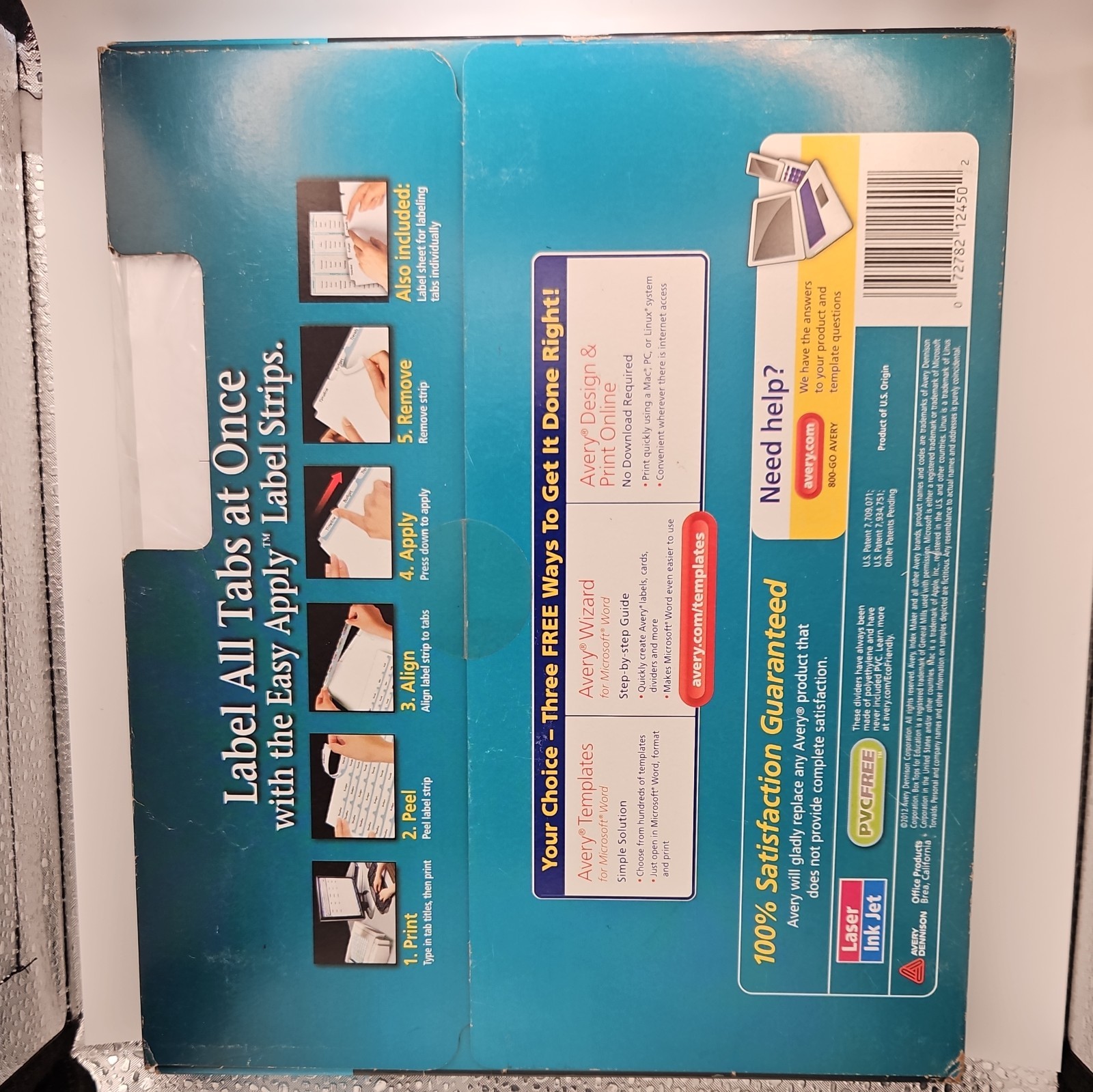 Avery Index Maker Translucent Dividers, Clear Labels, 8 Tab, 5 Sets (12450) New