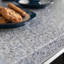 Self Adhesive Vinyl Wrap Film for Kitchen Worktops dc fix Granite Grey