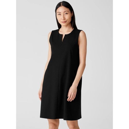 Abito Eileen Fisher a ponte con scollo spacco e zip davanti taglia XL - Foto 6 di 8