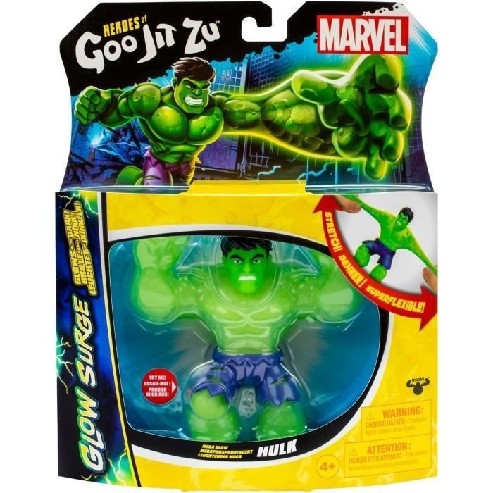 Hulk Glow Surge 11cm HERoeS OF GOO JIT ZU MARVEL Figurine