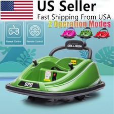 12V Kids Ride on Bumper Car 360  Spinning Electric Vehicle Toy w/Remote Control