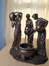 Art Deco Style Bronze Sculpture, Danaides, Veronese 2007,  Waterhouse, 11 1/2" 