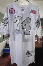 Authentic Mitchell and Ness Bo Jackson 1987 Throwback Raiders Jersey sz 50