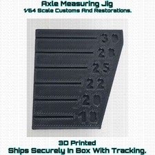 Axle Measuring Jig 3D Printed For 1/64 Scale Hot Wheel Matchbox