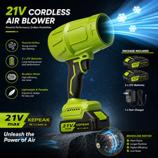 Electric Mini Turbo Jet Fan Cordless Air Duster Blower Rechargeable 2 Batteries