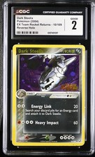 CGC 2 Dark Steelix 10/109 EX Team Rocket Returns Reverse Holo Stamped Pokemon on eBay