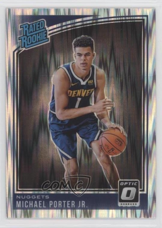 2018 Panini Donruss Optic Rated Rookie Shock Prizm Michael Porter Jr #182 0t28