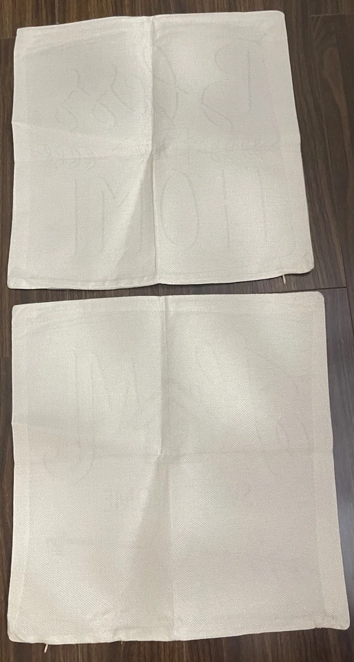 Set Of 2 Beautiful Heavy Weight Home Theme Cottage Style Throw Pillow Covers - Image 4 of 4