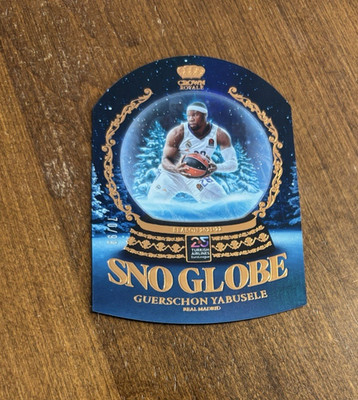 Guerschon Yabusele 2024-25 Crown Royale EuroLeague Sno Globe #17 Real Madrid /99
