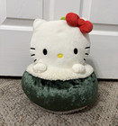 Hello Kitty Plush Stuffed Animal Cat Character with Green Base — photo 1