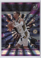 2022 Donruss Franchise Features Holo Purple Laser 52/99 Tyrese Haliburton #9 0c6