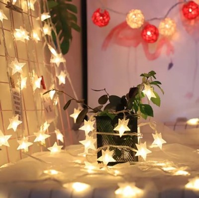 Star String Lights Christmas 3M 20Bulbs LED  Battery USB Power Curtain String