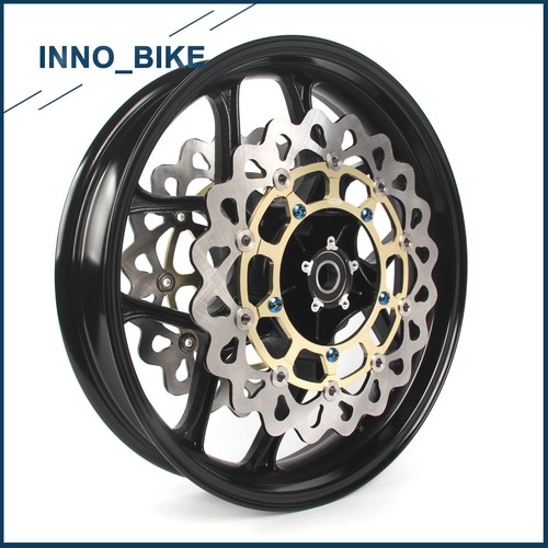 Front Wheel Rim + Brake Rotors For Yamaha YZF R1 R1M 2015-2022 YZF R6 2017-2022 - Picture 8 of 9