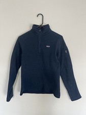 Patagonia Micro D  1/4-Zip Fleece Jacket Pullover Women's Small Navy Blue