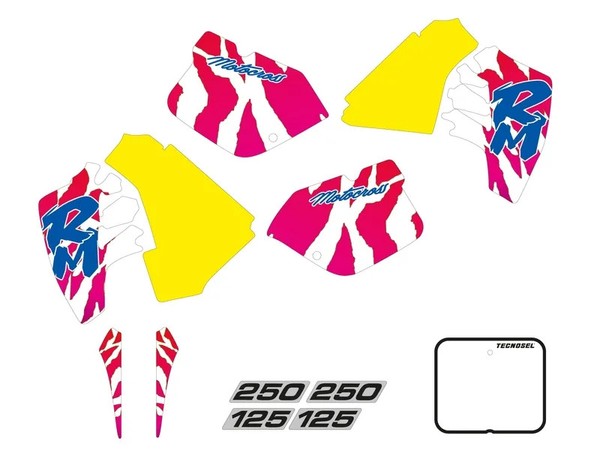 Tecnosel Stickers Kit Team OEM Suzuki 1992-image