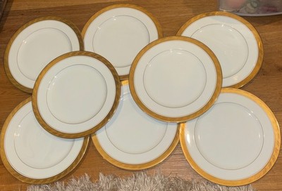 Vintage Imperial By Sango Cleopatra Dinner Plate 10.5'' Great Used Set Of 8