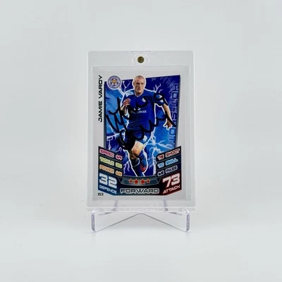 Jamie Vardy 2012 Topps Match Attax Rookie Card HAND SIGNED! Leicester City - Image 1 of 2