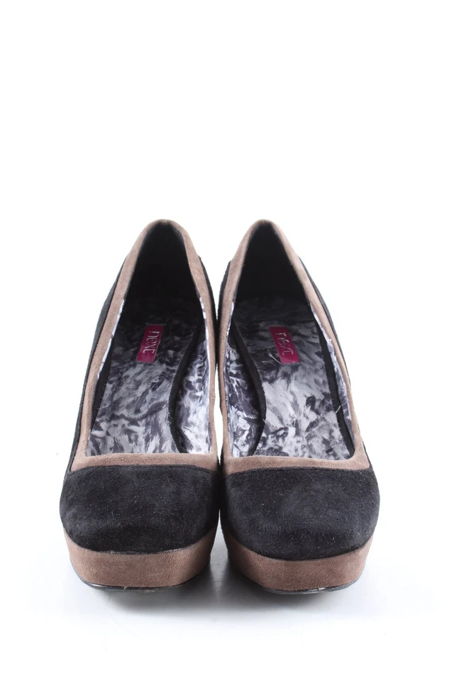 NEXT Tacones altos Mujeres Tacones Talla EU 36 negro-marrón look casual - Imagen 2 de 4