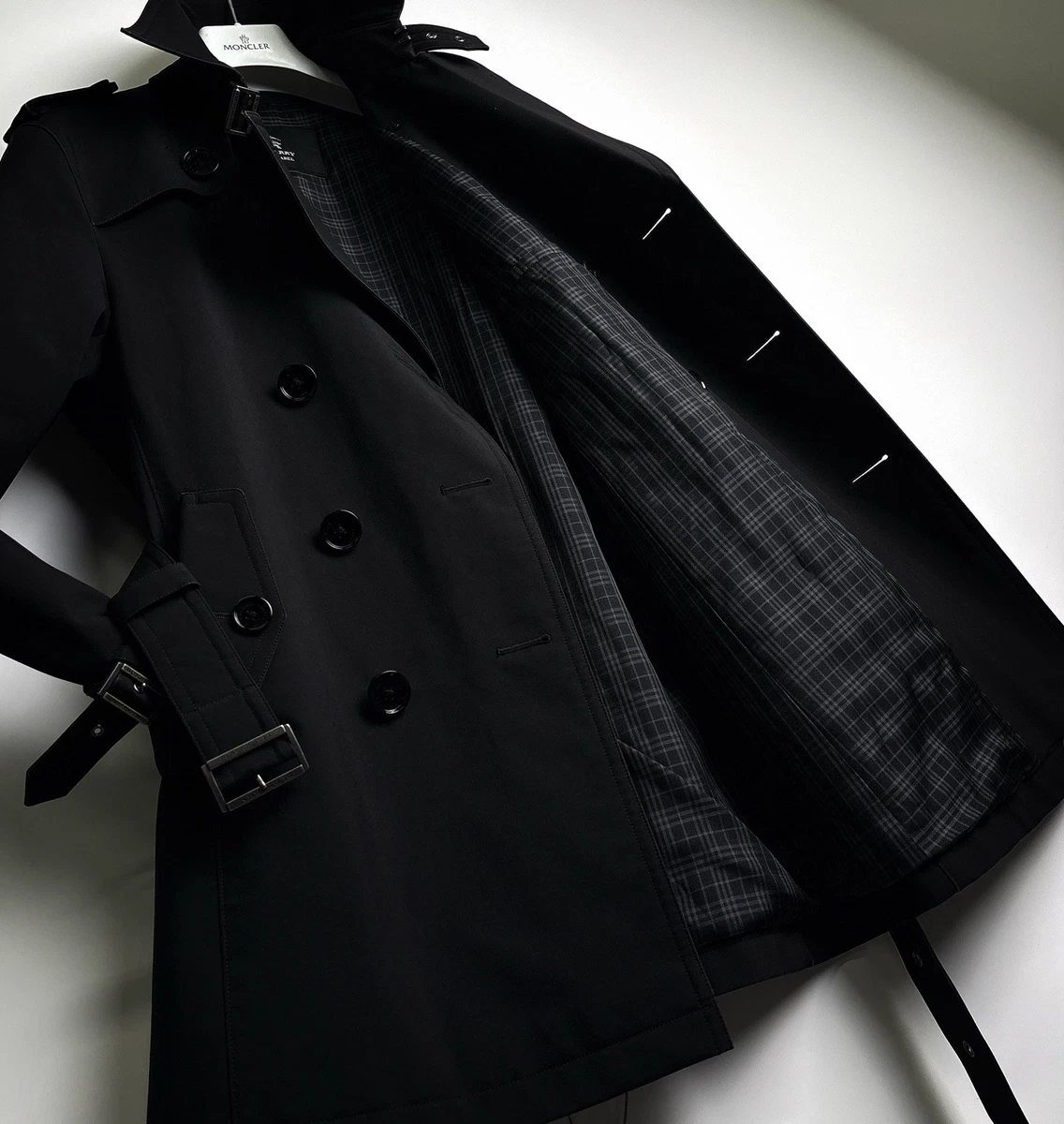 Burberry Black Trench Coats for Men | eBay