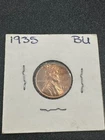New Listing1935-p Brilliant Uncirculated Lincoln Wheat Penny Cent Coin Red BU #350