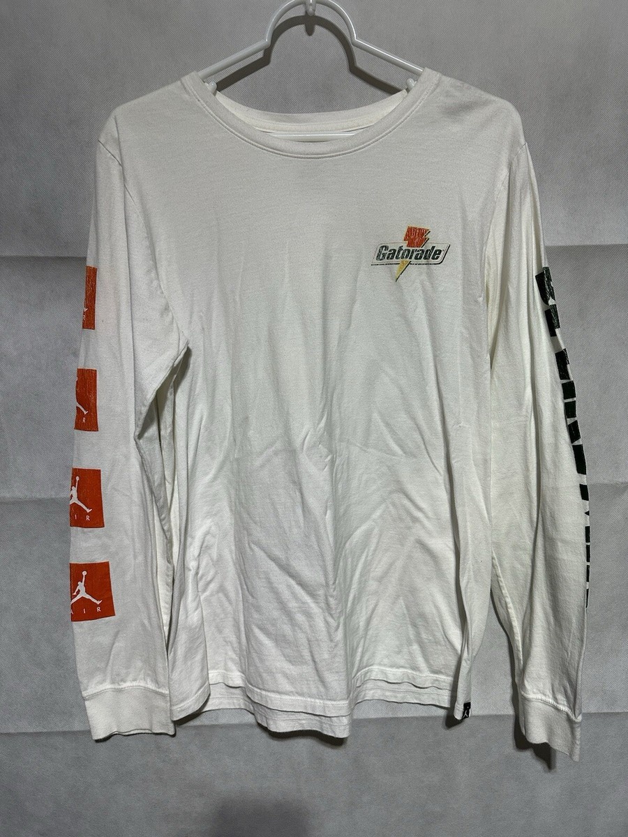 VTG Nike Air Jordan Jumpman MJ × Gatorade T-Shirt Long Sleeve Be