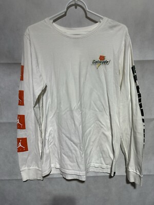 VTG Nike Air Jordan Jumpman MJ × Gatorade T-Shirt Long Sleeve Be