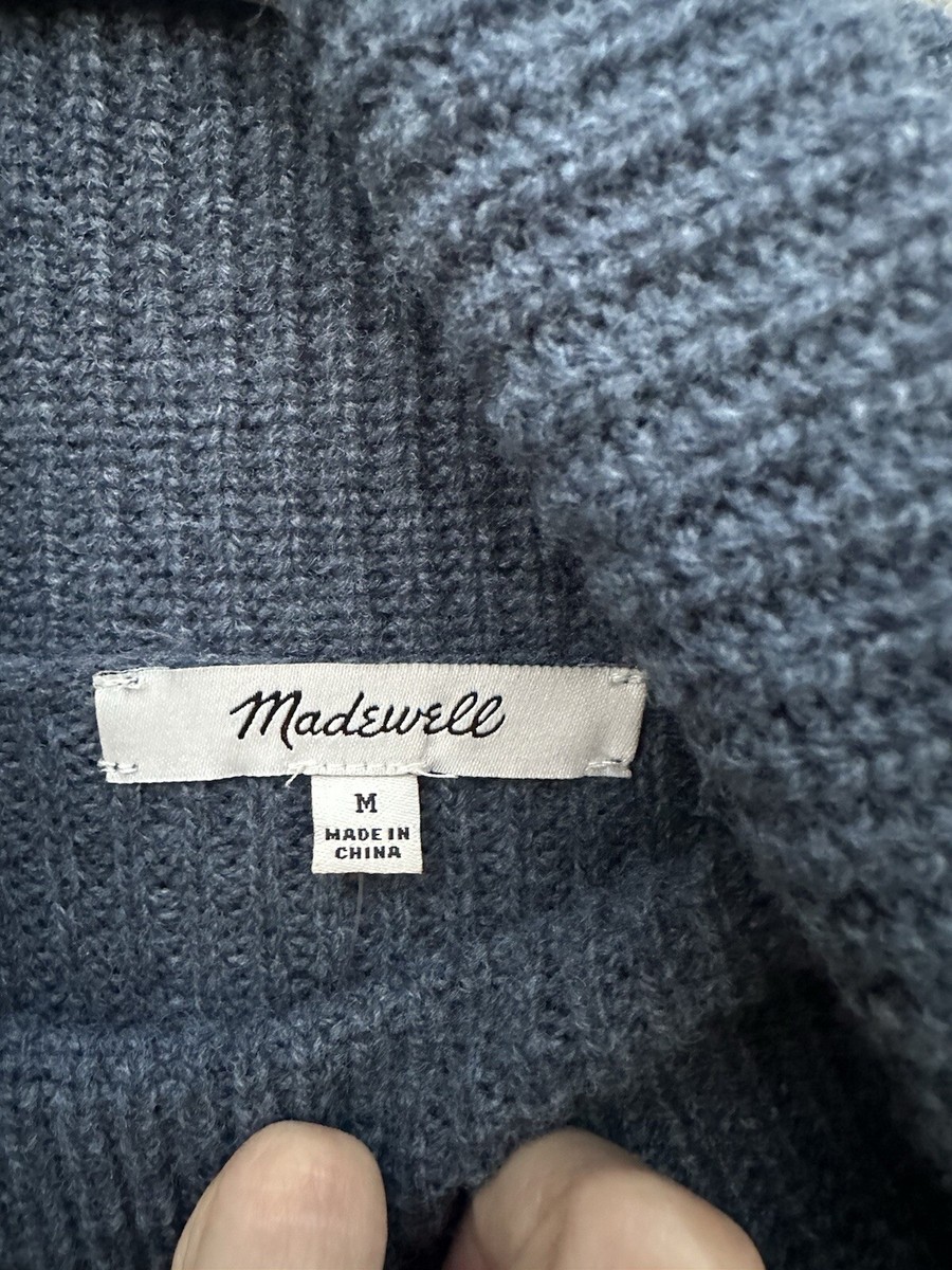 メイドウェル Madewell Button-Shoulder Turtleneck Sweater レディース Sweaters Heather T Madewell Button-Shoulder Turtleneck Sweater Heather Twilight