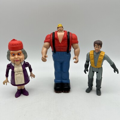 3-pc Vtg Ghostbusters Lot(Granny Gross,Hard Hat Horror,Peter Venkman) Action Fig