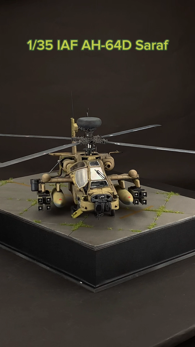 Pre-Order) Pro Built Model 1:35 Israeli IAF AH-64D Apache Saraf | eBay
