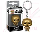Star Wars Funko POP Keychain C-3PO Pocket Vinyl Figure Collectible